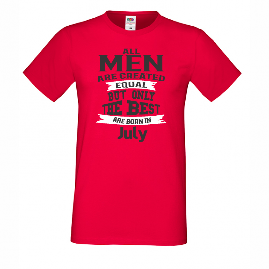 Ανδρική μπλούζα Only the Best Man are born in July