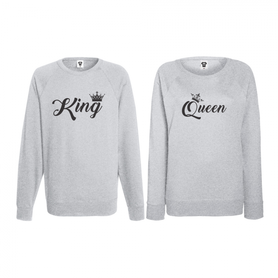 Σετ μπλούζες για ζευγάρια King - Queen