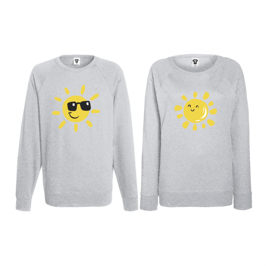 Σετ μπλούζες για ζευγάρια Sun, Smile and Sunglasses