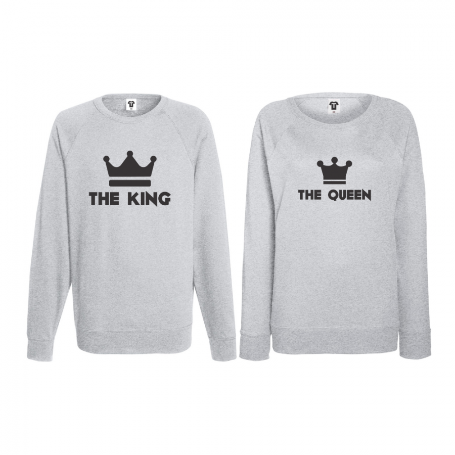 Σετ μπλούζες για ζευγάρια The King - The Queen