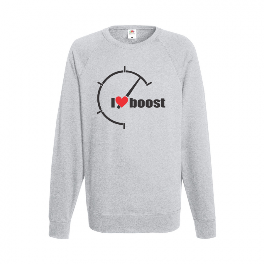 Ανδρική γκρι μπλούζα I Love Boost 