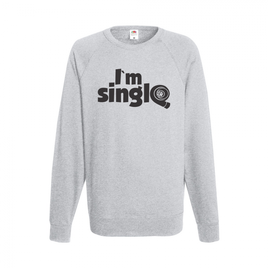 Ανδρική γκρι μπλούζα I'm single