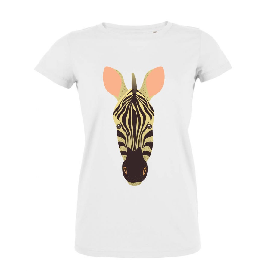 Γυναικεία άσπρη μπλούζα με πριντ  Zebra