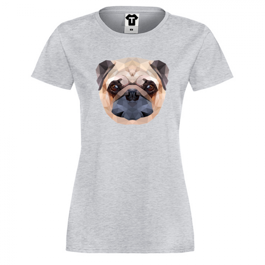 Γυναικεία μπλούζα Dog Polygonal