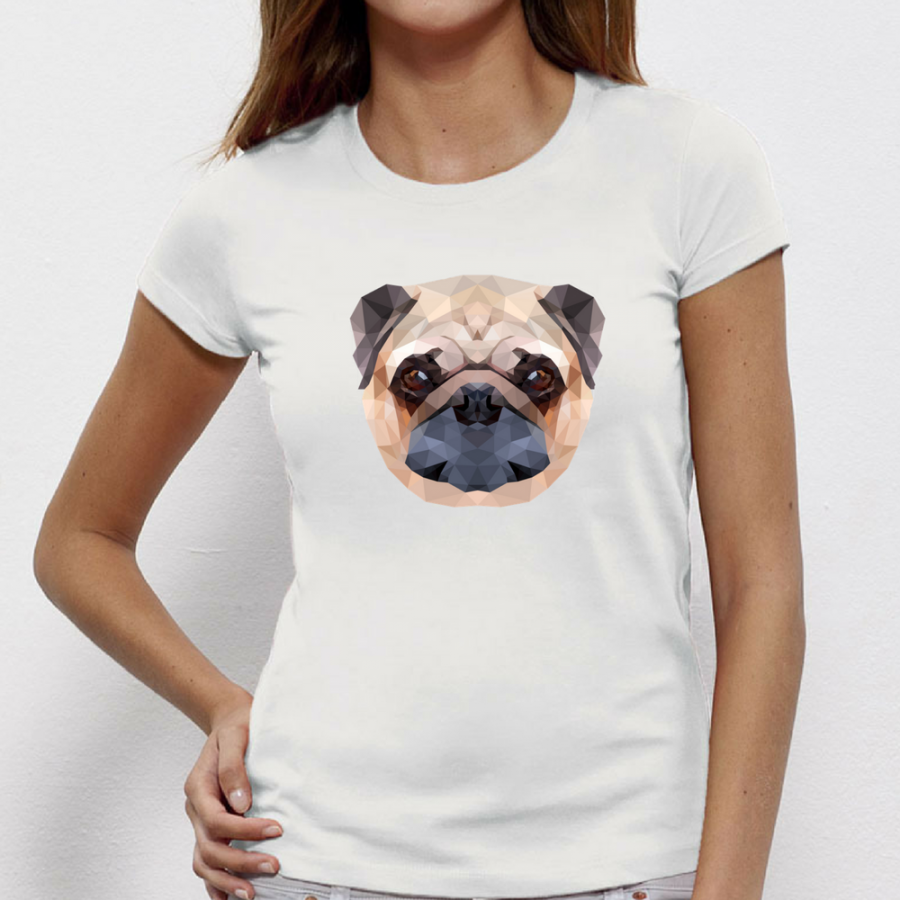 Γυναικεία μπλούζα Dog Polygonal