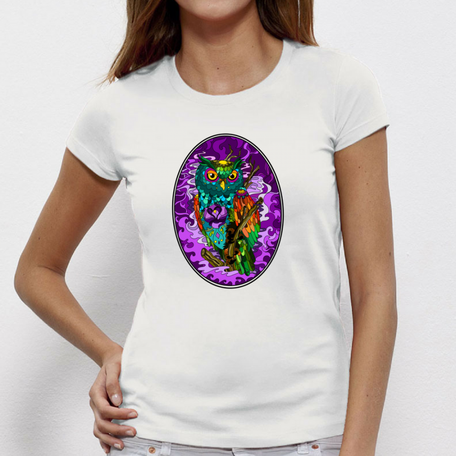 Γυναικεία μπλούζα Purple Owl