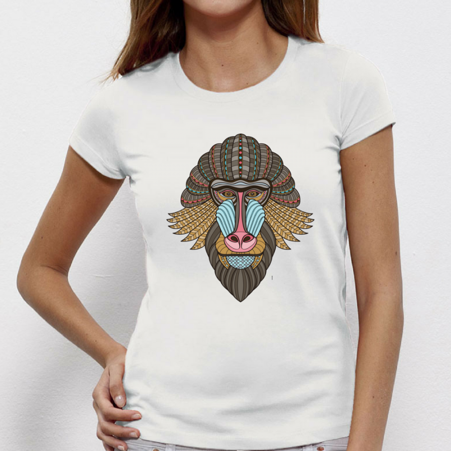 Γυναικεία μπλούζα Tribal baboon