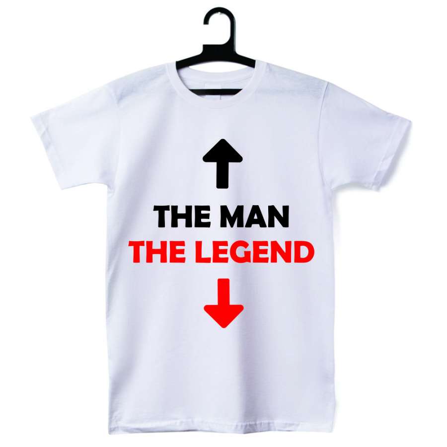 Ανδρική άσπη μπλούζα The man - The legend