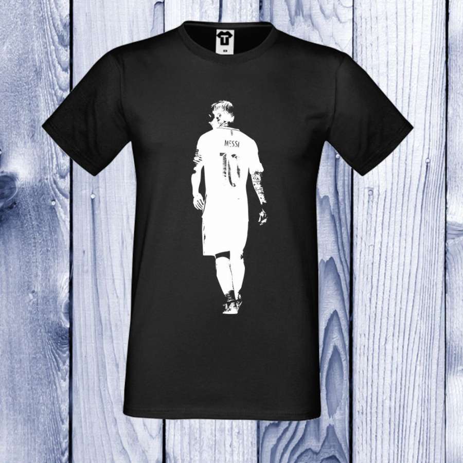 Ανδρική μαύρη μπλούζα Messi