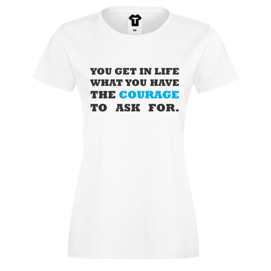 Γυναικεία άσπρη μπλούζα Courage