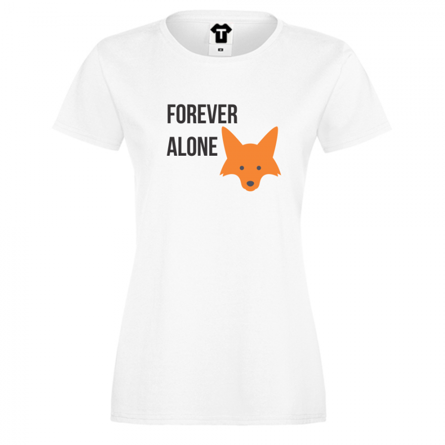 Γυναικεία άσπρη μπλούζα Forever Alone