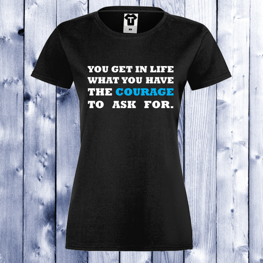 Γυναικεία μαύρη μπλούζα Courage