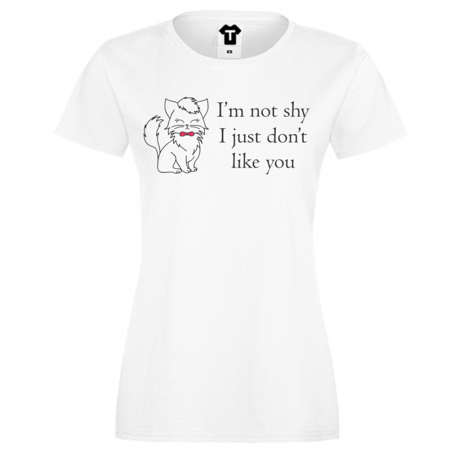 Γυναικεία μαύρη μπλούζα I am not Shy 2