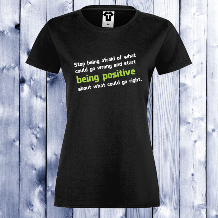 Γυναικεία μαύρη μπλούζα Positive