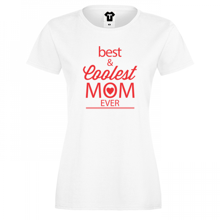 Γυναικεία μπλούζα Best and Coolest Mom 2