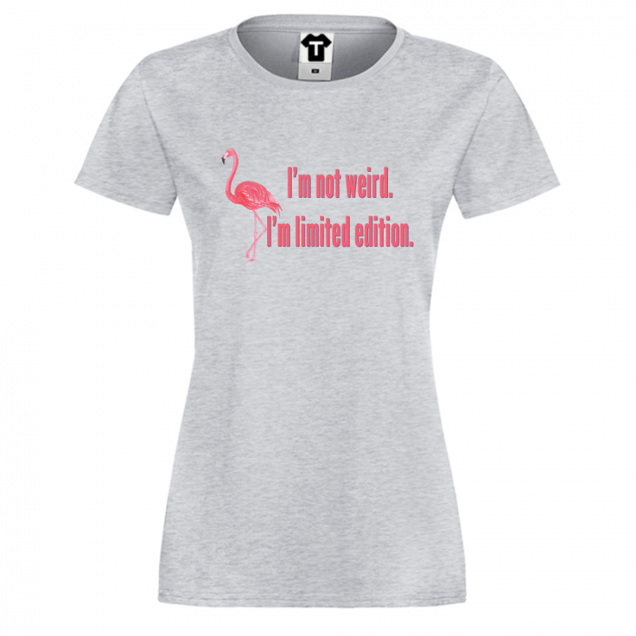 Γυναικεία μπλούζα I am not Weird Flamingo