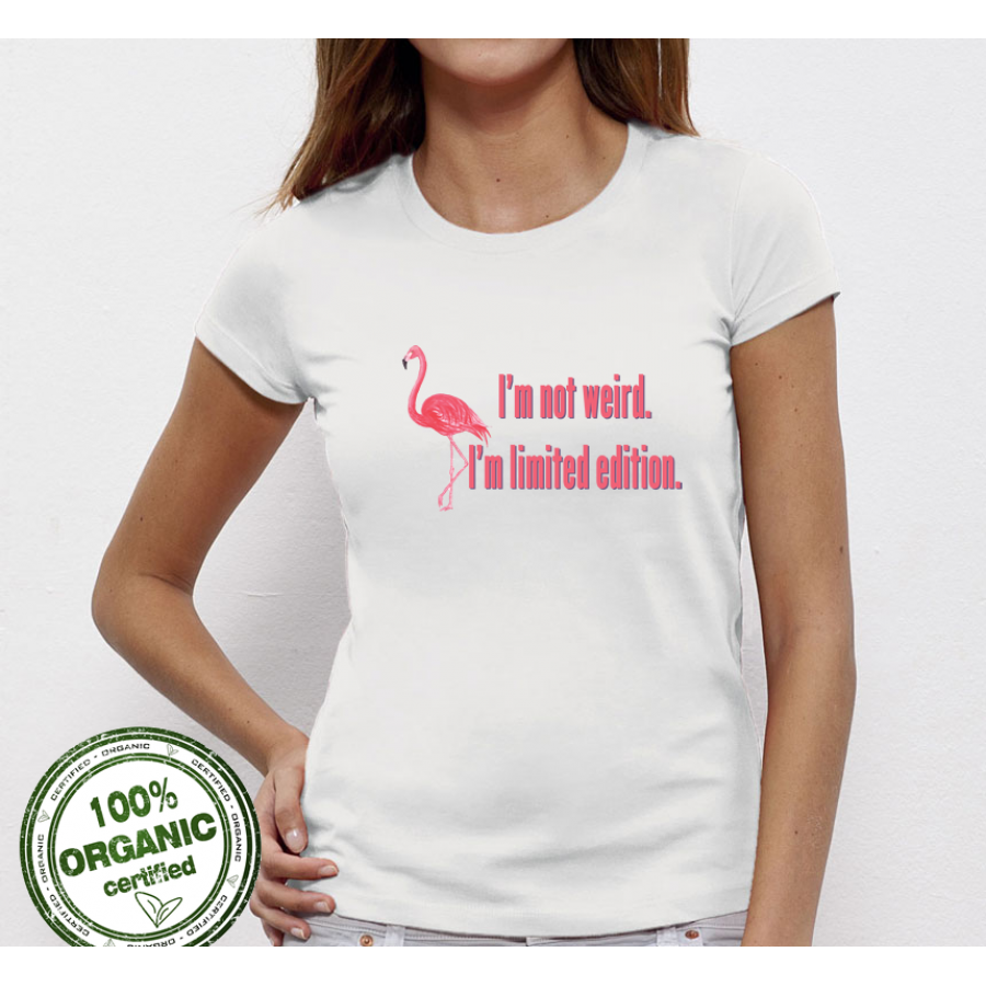 Γυναικεία μπλούζα I am not Weird Flamingo
