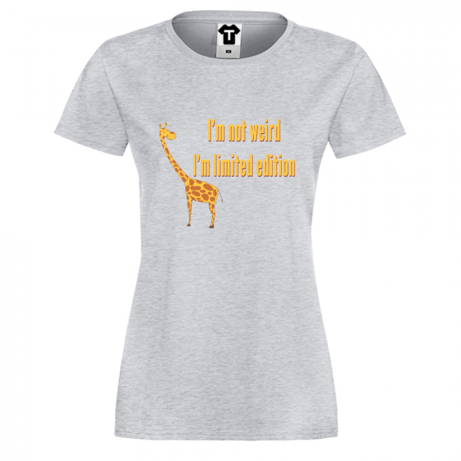 Γυναικεία μπλούζα I am not Weird Giraffe