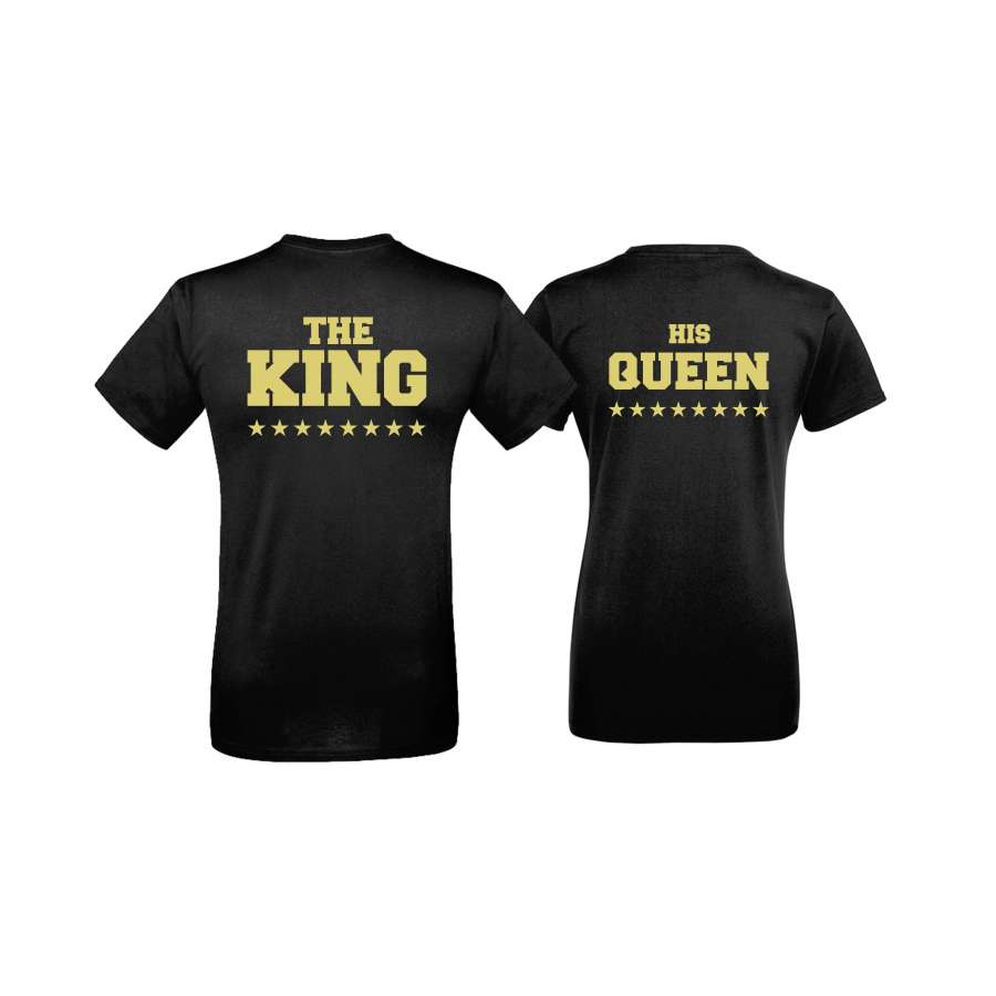 ΜΠΛΟΥΖΕΣ ΓΙΑ ΕΡΩΤΕΥΜΕΝΟΥΣ THE KING and HIS QUEEN - μαύρο