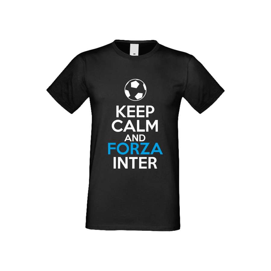 ΑΝΔΡΙΚΗ ΜΠΛΟΥΖΑ KEEP CALM and FORZA INTER μαύρο