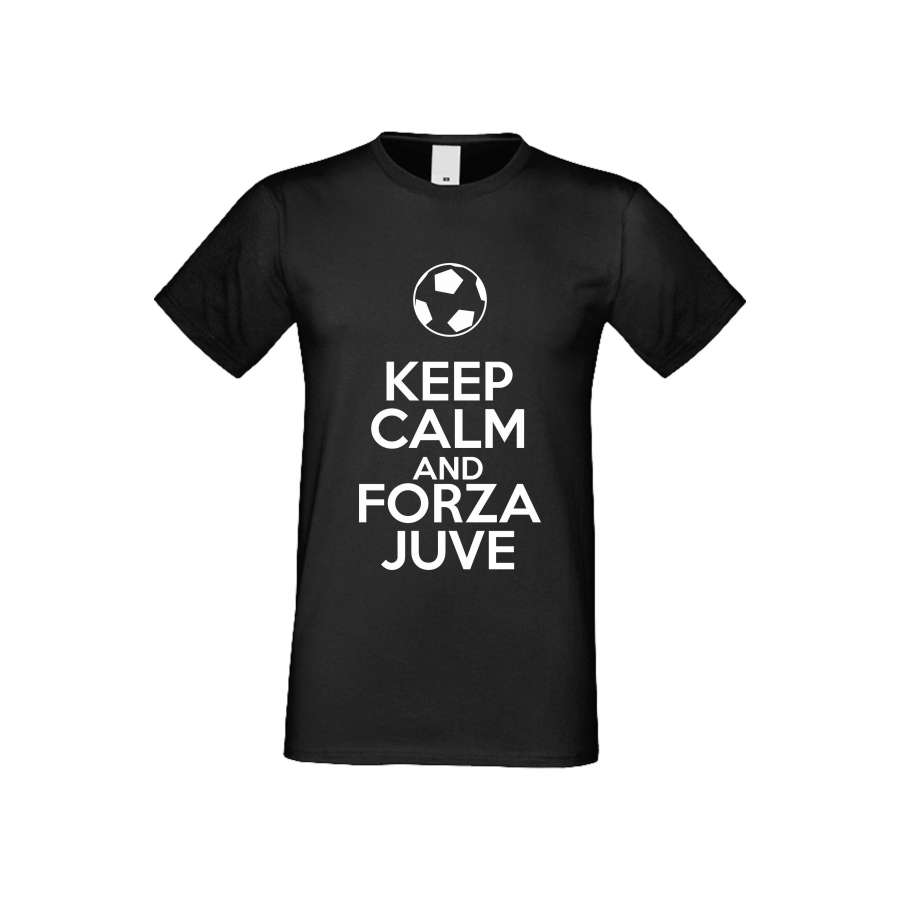 ΑΝΔΡΙΚΗ ΜΠΛΟΥΖΑ KEEP CALM and FORZA JUVE μαύρο