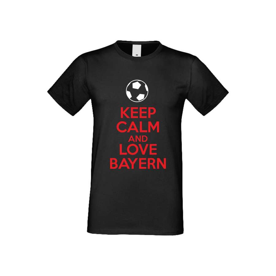 ΑΝΔΡΙΚΗ ΜΠΛΟΥΖΑ KEEP CALM and LOVE BAYERN μαύρο