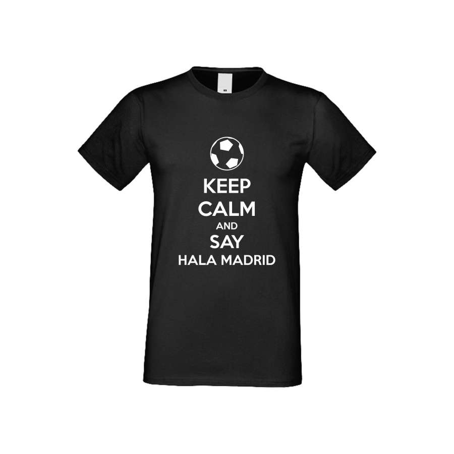 ΑΝΔΡΙΚΗ ΜΠΛΟΥΖΑ KEEP CALM and SAY HALA MADRID μαύρο
