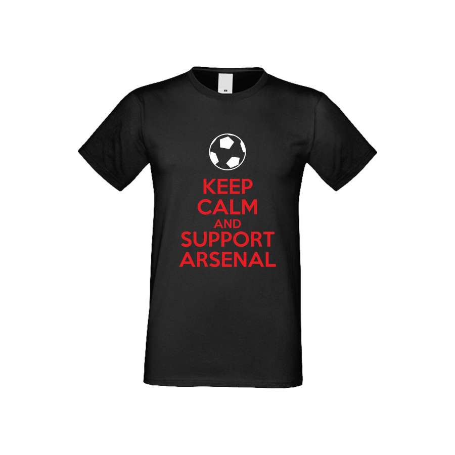 ΑΝΔΡΙΚΗ ΜΠΛΟΥΖΑ KEEP CALM and SUPPORT ARSENAL μαύρο