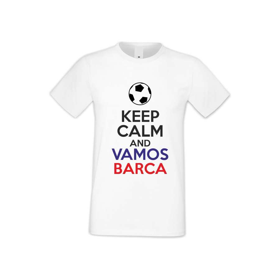 ΑΝΔΡΙΚΗ ΜΠΛΟΥΖΑ KEEP CALM and VAMOS BARCA 