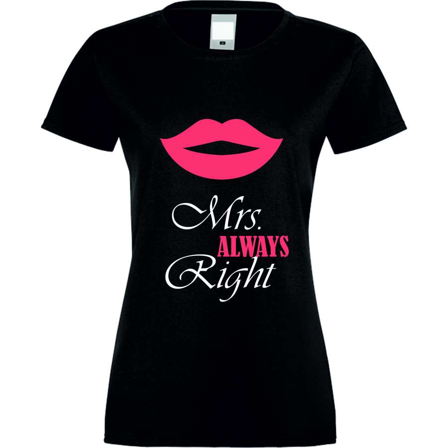 ΓΥΝΑΙΚΕΙΑ ΜΠΛΟΥΖΑ Mrs. Always Right 2 μαύρο