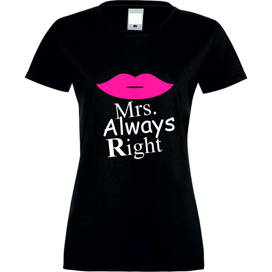 ΓΥΝΑΙΚΕΙΑ ΜΠΛΟΥΖΑ Mrs. Always Right μαύρο