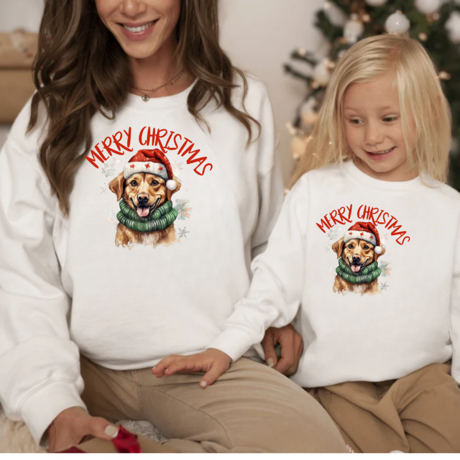 Σετ δύο Χριστουγεννιάτικα μπλουζάκια Dog Christmas