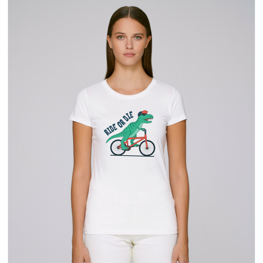 Γυναικεία άσπρη μπλούζα Ride or Die