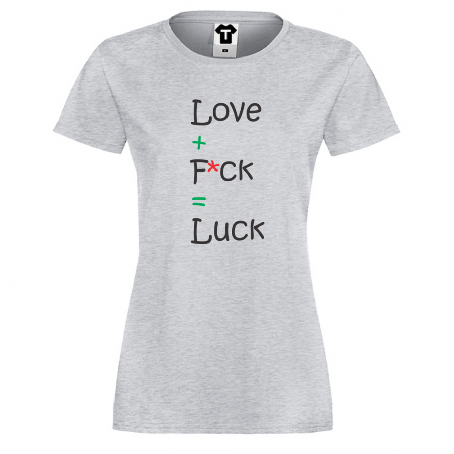 Γυναικεία γκρι μπλούζα  Like and Luck