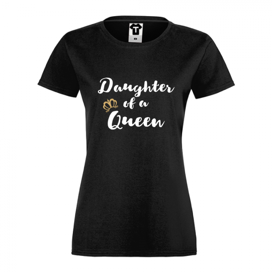 Γυναικεία μαύρη μπλούζα  Daughter of a queen