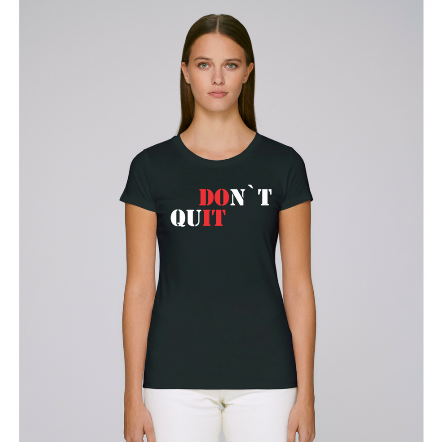 Γυναικεία μαύρη μπλούζα DOn't quIT