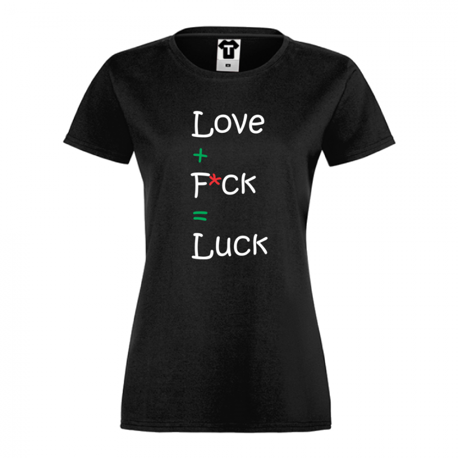Γυναικεία μαύρη μπλούζα Like and Luck