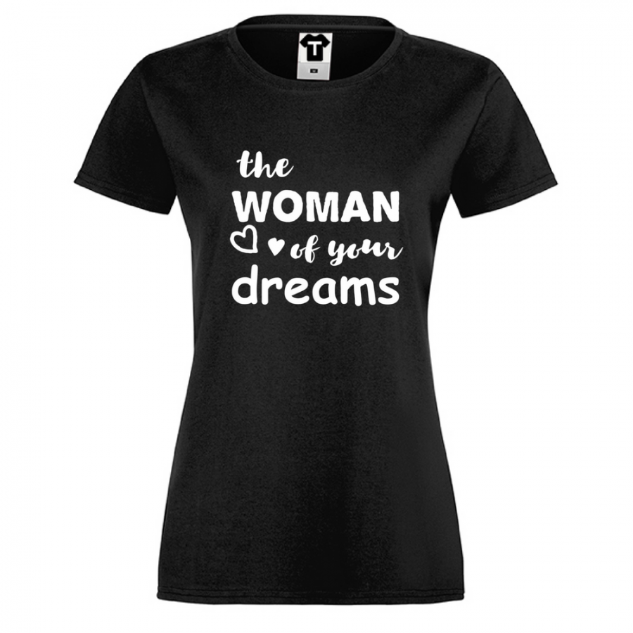 Γυναικεία μαύρη μπλούζα The woman of your dreams