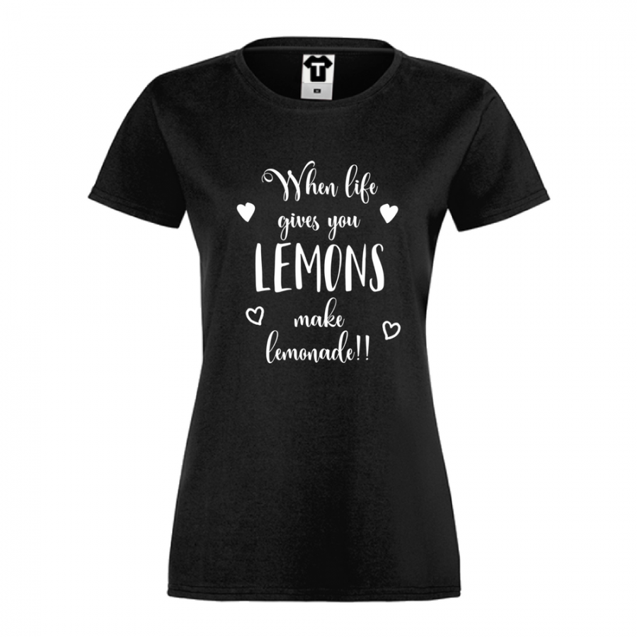 Γυναικεία μπλούζα When life gives you lemons make lemonade