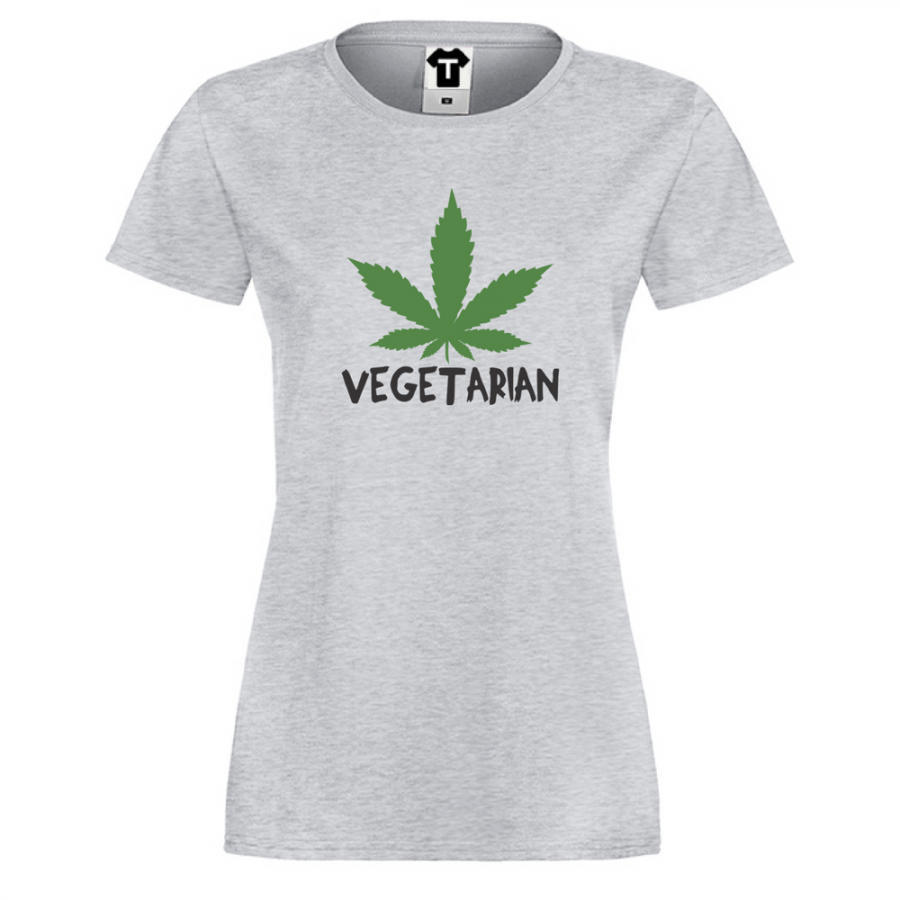 Γυναικεία μπλούζα γκρι Vegetarian
