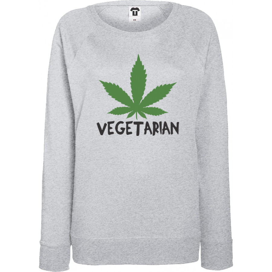 Γυναικεία μπλούζα γκρι χρώμα Vegetarian
