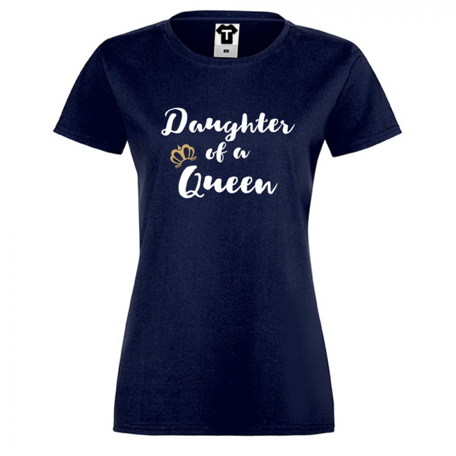 Γυναικεία μπλούζα σκούρο μπλε Daughter of a queen