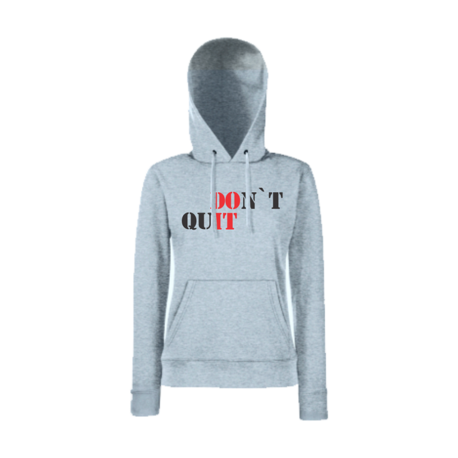 Γυναικείο γκρι φούρερ DOn't quIT