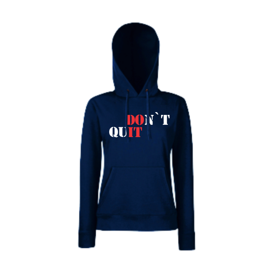 Γυναικείο σκούρο μπλε φούτερ DOn't quIT