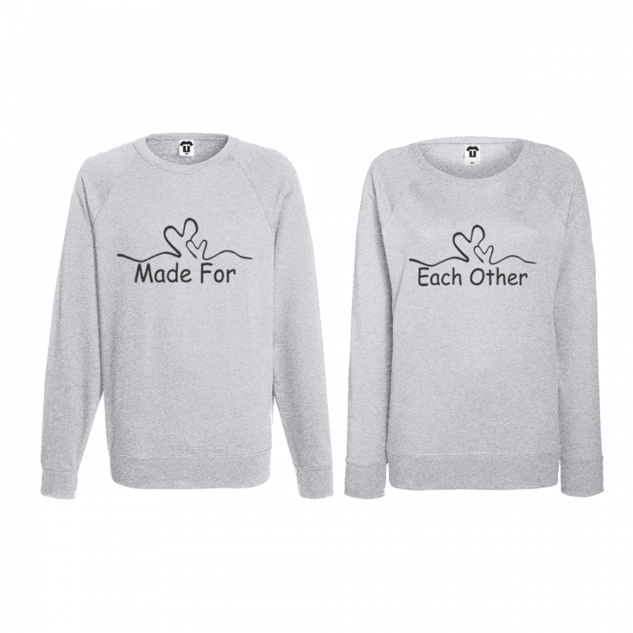 Σετ μπλούζες για ζευγάρια Made for each other