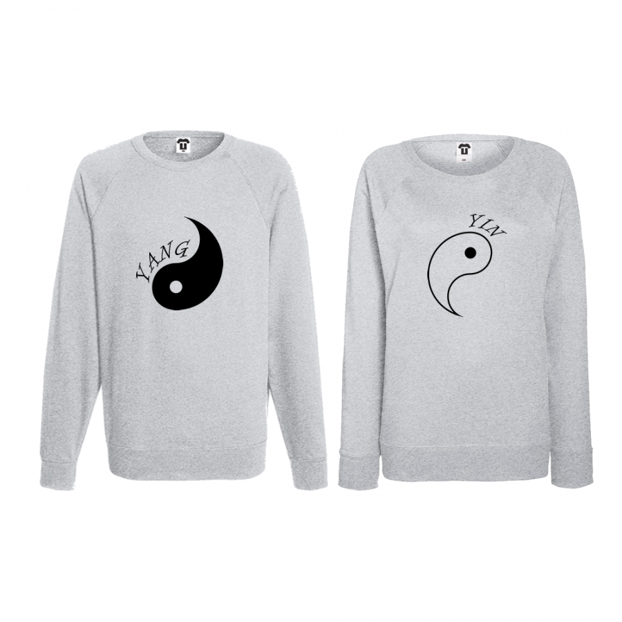Σετ μπλούζες για ζευγάρια Yin Yang