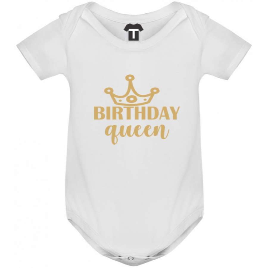 Λευκό κορμάκι Birthday Queen