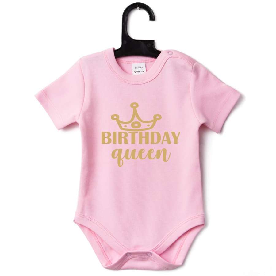 Λευκό κορμάκι Birthday Queen