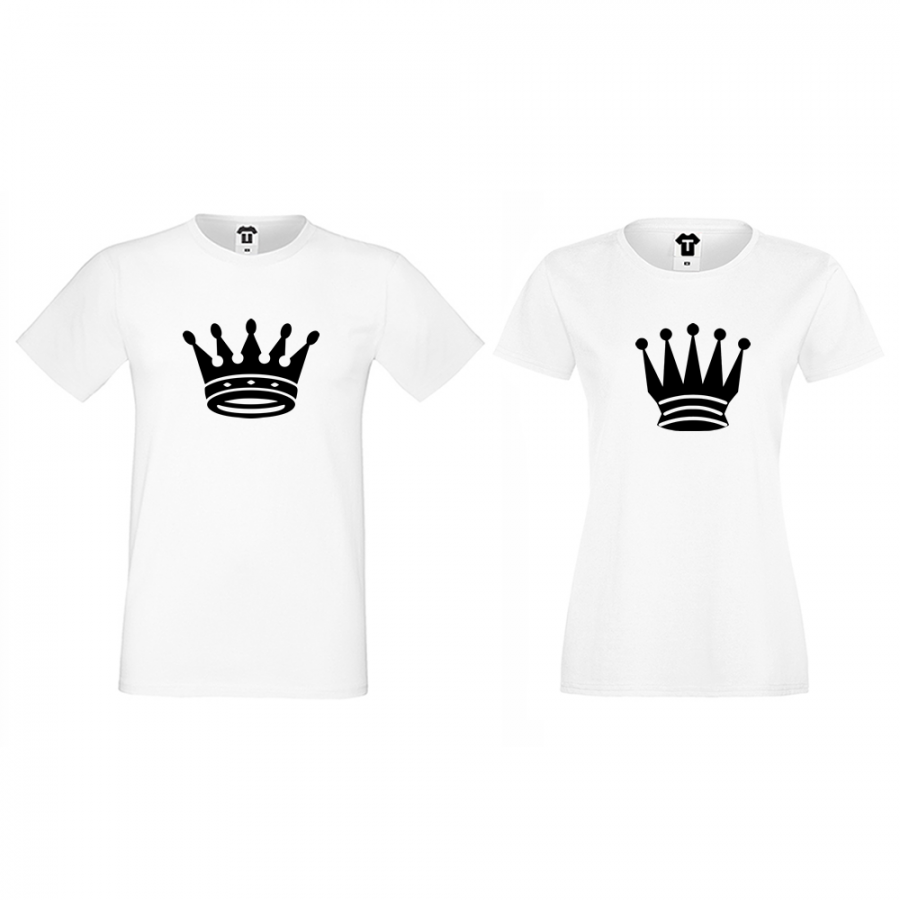 Σετ για ζευγάρια άσπρο χρώμα Big Crowns