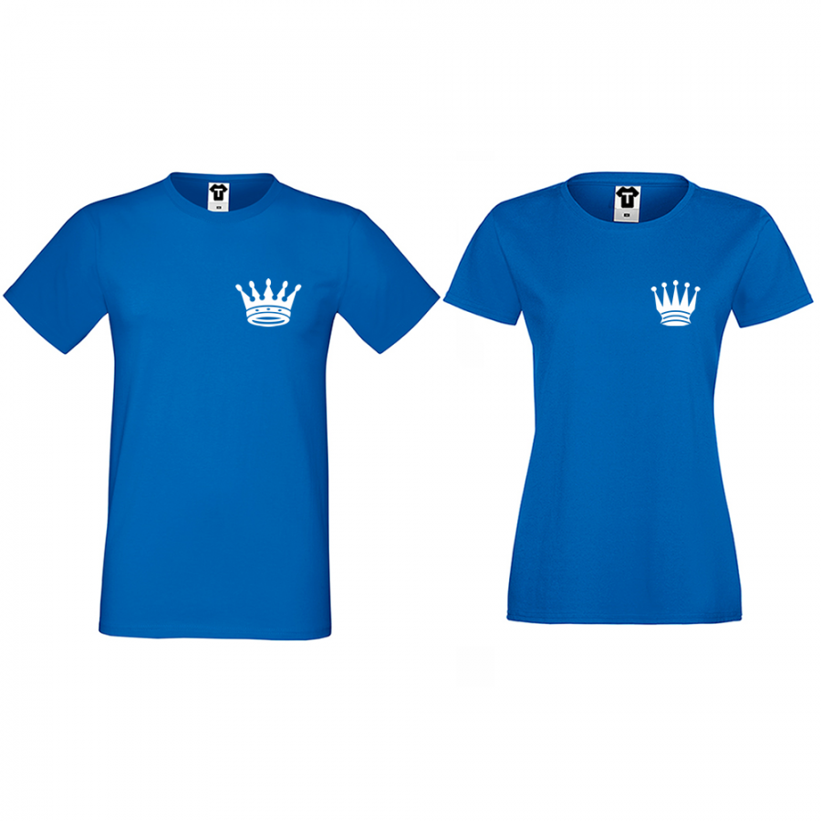 Σετ μπλούζες για ζευγάρι σε μπλε χρώμα Pocket Crowns